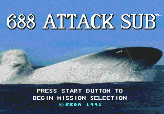 688 Attack Sub Title Screen